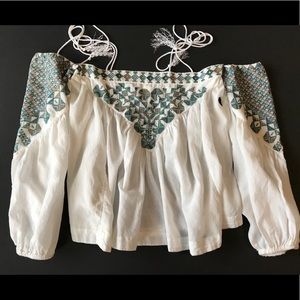 FINAL $ Free People Vacay Vibin Off Shoulder Top